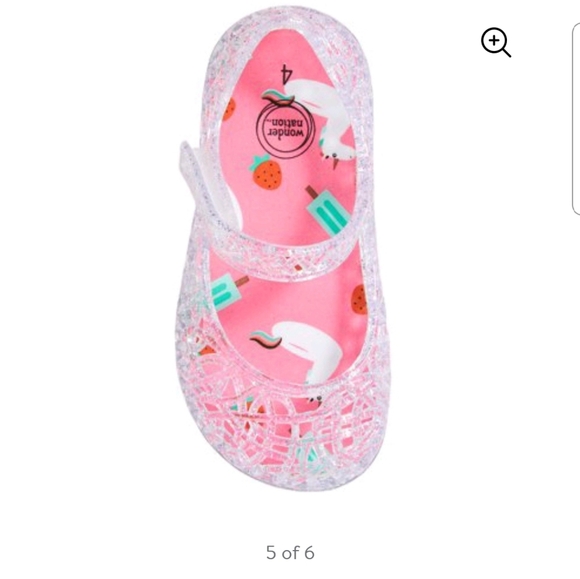 Wonder Nation Clear Jelly Infant Size 3 months - Picture 5 of 6